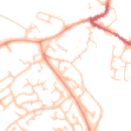 Daytime road noise heatmap for MK16 0LA