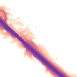 Night-time road noise heatmap for MK16 0LB