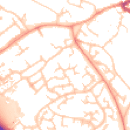 Daytime road noise heatmap for MK16 0PH