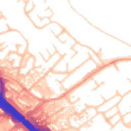 Daytime road noise heatmap for MK16 8BS