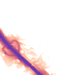 Night-time road noise heatmap for MK16 8DN
