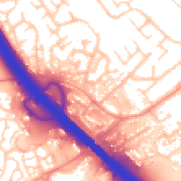Daytime road noise heatmap for MK16 8DP