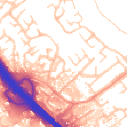 Daytime road noise heatmap for MK16 8DX