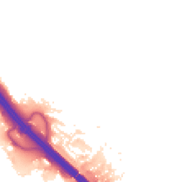 Night-time road noise heatmap for MK16 8DX