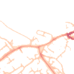 Daytime road noise heatmap for MK16 8EG