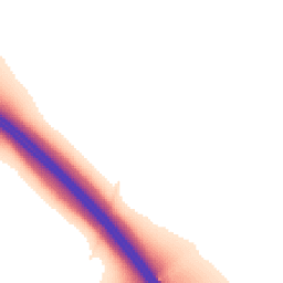 Night-time road noise heatmap for MK16 8LT