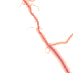 Daytime road noise heatmap for MK16 8NT