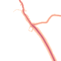 Daytime road noise heatmap for MK16 8NU