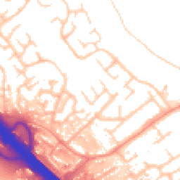 Daytime road noise heatmap for MK16 8PJ