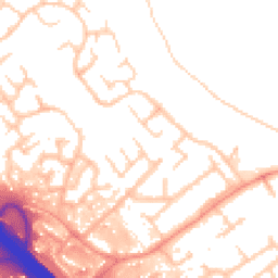 Daytime road noise heatmap for MK16 8PL