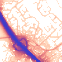Daytime road noise heatmap for MK16 8PZ
