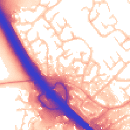 Daytime road noise heatmap for MK16 8QF