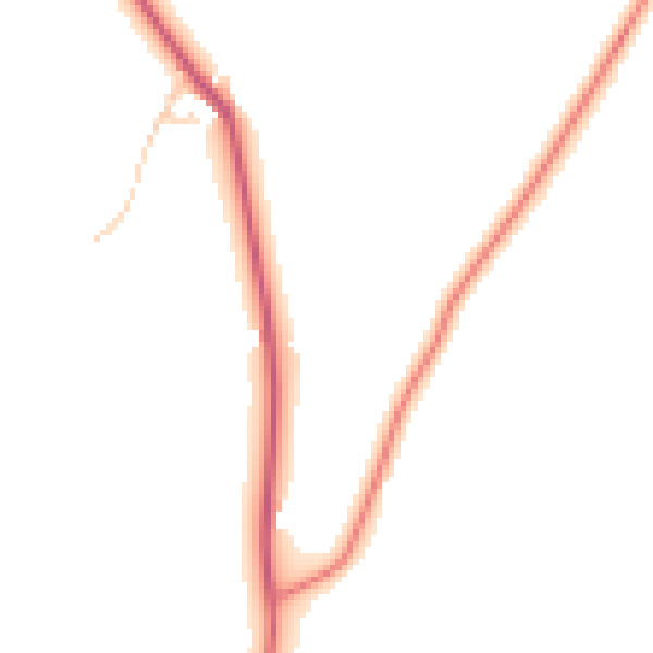 Daytime road noise heatmap for MK16 8QZ