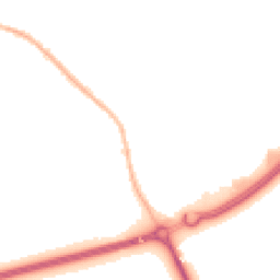 Night-time road noise heatmap for MK16 9FD