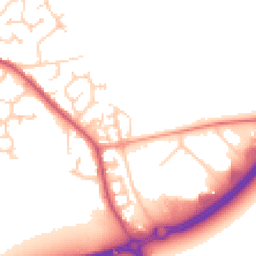 Daytime road noise heatmap for MK16 9FP