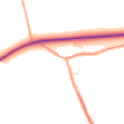 Daytime road noise heatmap for MK16 9GG