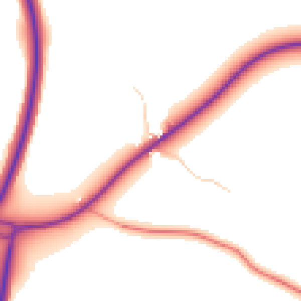 Daytime road noise heatmap for MK16 9JE
