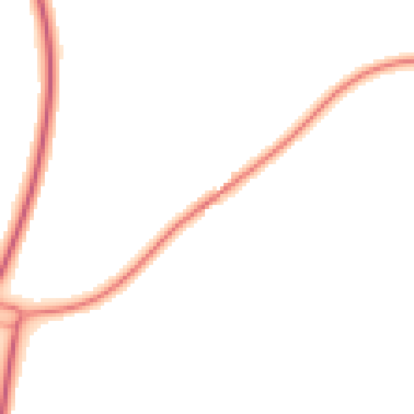 Night-time road noise heatmap for MK16 9JE