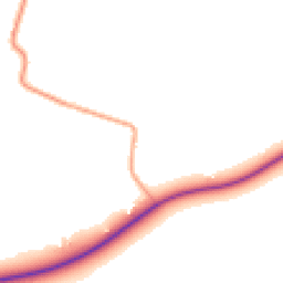 Daytime road noise heatmap for MK16 9LB