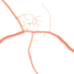 Daytime road noise heatmap for MK16 9LL