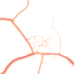 Daytime road noise heatmap for MK16 9LU