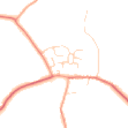 Daytime road noise heatmap for MK16 9LY