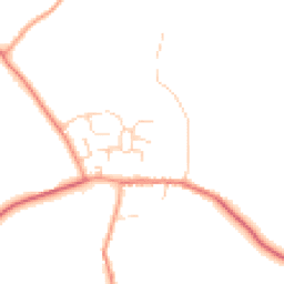 Daytime road noise heatmap for MK16 9LZ