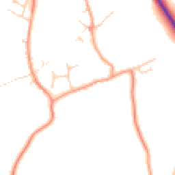 Daytime road noise heatmap for MK16 9NE