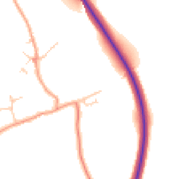 Daytime road noise heatmap for MK16 9NH