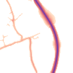 Daytime road noise heatmap for MK16 9NJ