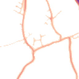 Daytime road noise heatmap for MK16 9NW