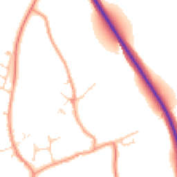 Daytime road noise heatmap for MK16 9PF