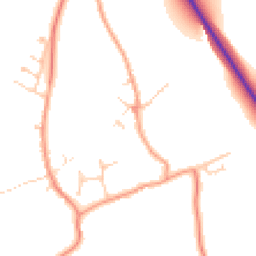 Daytime road noise heatmap for MK16 9PL