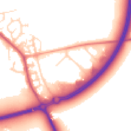 Daytime road noise heatmap for MK16 9PS