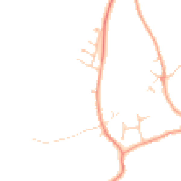 Daytime road noise heatmap for MK16 9PZ