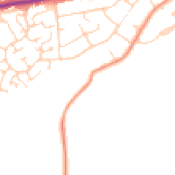 Daytime road noise heatmap for MK17 0AA