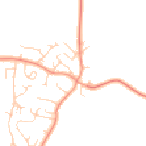 Daytime road noise heatmap for MK17 0AG