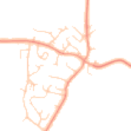 Daytime road noise heatmap for MK17 0BA