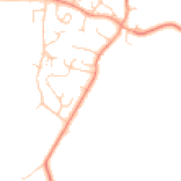 Daytime road noise heatmap for MK17 0BH