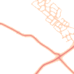 Daytime road noise heatmap for MK17 0BQ