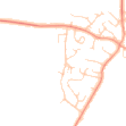 Daytime road noise heatmap for MK17 0DF
