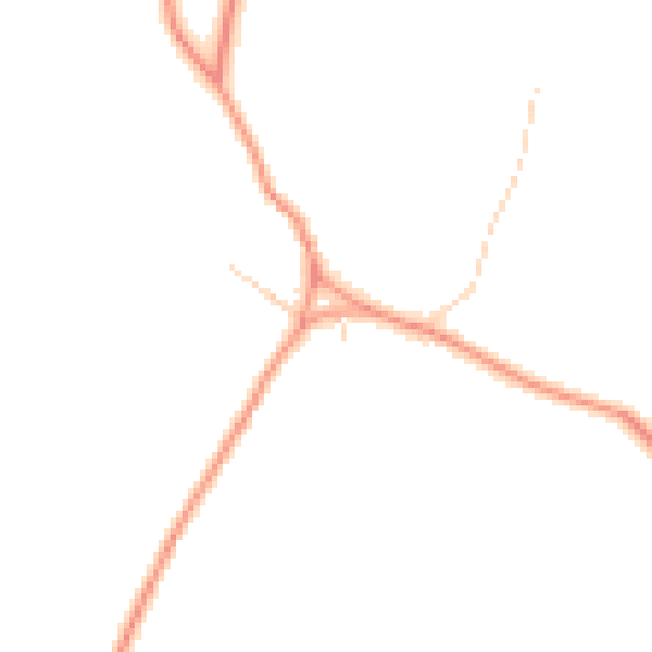 Daytime road noise heatmap for MK17 0FA