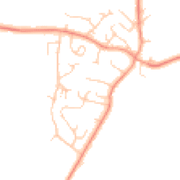 Daytime road noise heatmap for MK17 0FH
