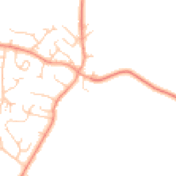 Daytime road noise heatmap for MK17 0FR