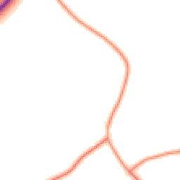 Daytime road noise heatmap for MK17 0LH