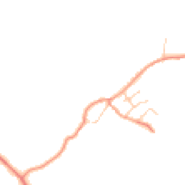 Daytime road noise heatmap for MK17 0LQ