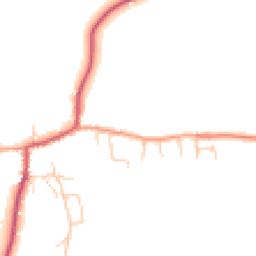 Daytime road noise heatmap for MK17 0QE