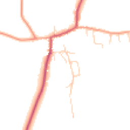 Daytime road noise heatmap for MK17 0QX