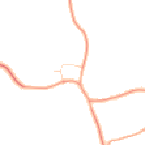 Daytime road noise heatmap for MK17 0SX