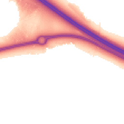 Night-time road noise heatmap for MK17 7AD